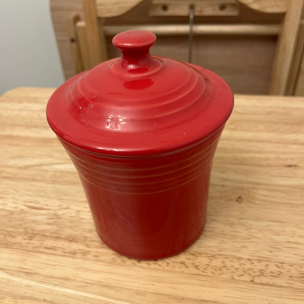 Fiesta Red Ceramic Canister
